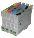 Komplet polnilnih kartuÅ¡ Fenix E-T0612+T0613+T0614+T0611bk z ARC Äipom brez Ärnila  kartusa, toner, polnilo, tiskalnik, trgovina, nakup, laserski tisklanik
